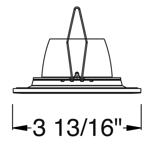 Juno Aculux Recessed Lighting 2302BHZ-WH-SF (2DBV BD WHSF) 2" Round Regressed Beveled LED, Low Voltage Self Flanged Pinhole Lensed, White Trim
