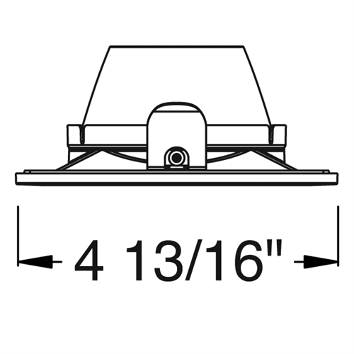 Juno Aculux Recessed Lighting 2302SQBHZ-WH-SF 2" LED Square Regressed Beveled Pinhole, Lensed, Black Haze Reflector, White Self Flanged Trim