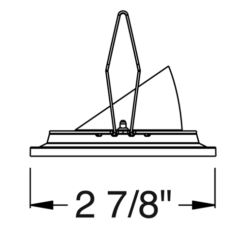 Juno Aculux Recessed Lighting 2308BHZ-WH-FM 2" Round Adjustable Regressed Beveled Pinhole LED, Low Voltage Flush Mount, White Trim