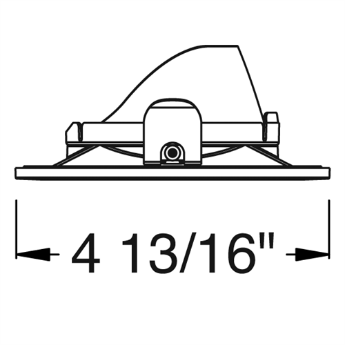 Juno Aculux Recessed Lighting 2308SQ2BHZ-BL-SF 2" 2 Heads LED Regressed Pinhole Self Flanged Trim, Black Finish
