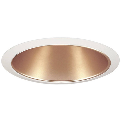 Juno Recessed Lighting 2320WHZ-WH (2320 WHZWH) 6" Fluorescent, Push-In Reflector Trim, Wheat Haze Reflector, White Trim