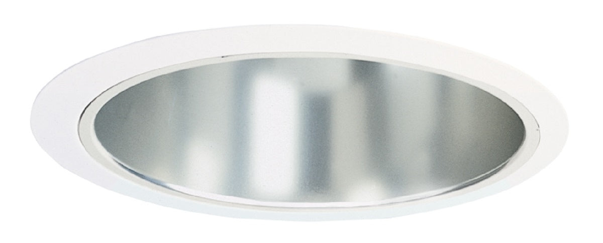 Juno Recessed Lighting 232C-WH (232 CWH) 6" Line Voltage, Fluorescent, Reflector Trim with Torsion Springs, Clear Reflector, White Trim