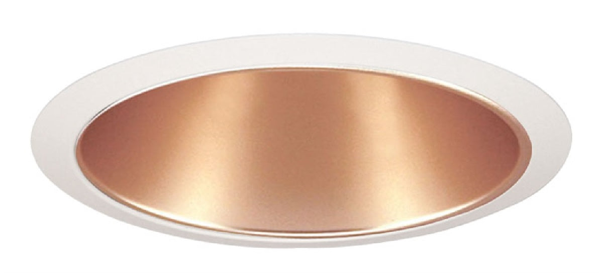 Juno Recessed Lighting 232WHZ-WH (232 WHZWH) 6" Line Voltage, Fluorescent, Reflector Trim with Torsion Springs, Wheat Haze Reflector, White Trim