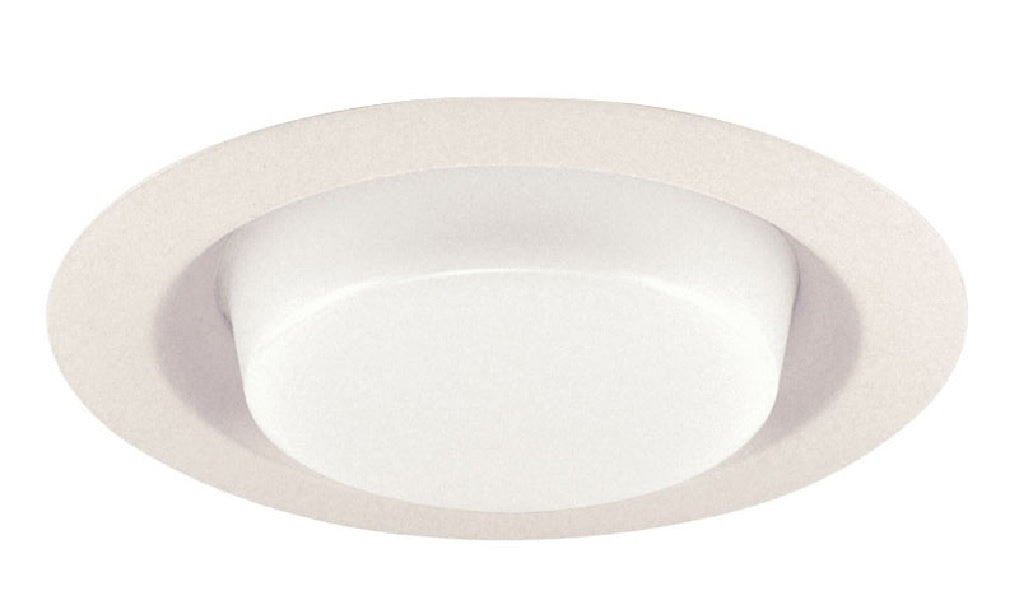 Juno Recessed Lighting 241-PW (241 PW) 6" Line Voltage, Fluorescent, Drop Opal Trim with Reflector, Plastic White Trim