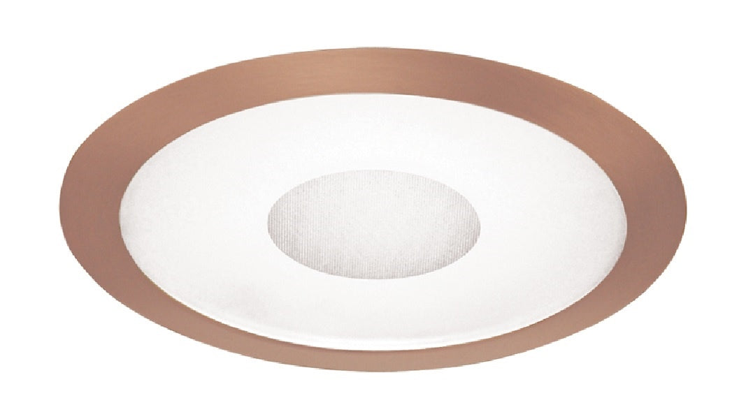 Juno Recessed Lighting 242-ABZ (242 ABZ) 6" LED, Line Voltage, Fluorescent, Frosted Lens Trim with Clear Center, Aged Bronze Trim