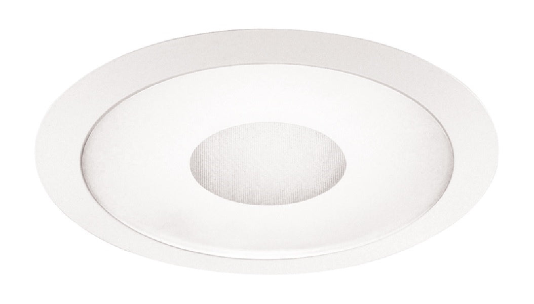 Juno Recessed Lighting 242-WH (242 WH) 6" LED, Line Voltage, Fluorescent, Frosted Lens Trim with Clear Center, White Trim