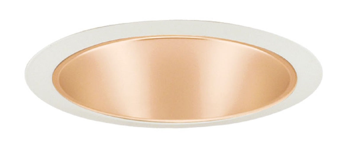 Juno Recessed Lighting 247WHZ-WH (247S WHZWH) 6" Line Voltage, Shallow Cone Trim, Wheat Haze Reflector, White Trim