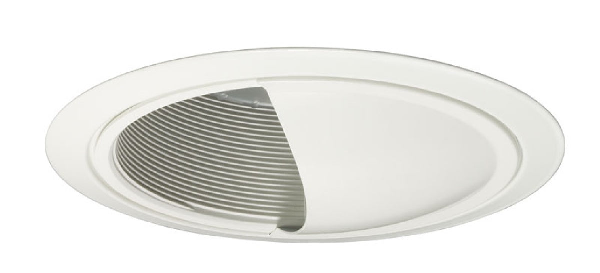 Juno Recessed Lighting 262G3W-WH (262G3 WWH) 6" Compact Fluorescent Wall Wash Baffle Trim, White Baffle, White Trim Ring
