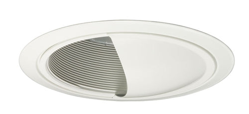 Juno Recessed Lighting 262W-WH 6" Compact Fluorescent Wall Wash Baffle Trim, White Baffle, White Trim Ring