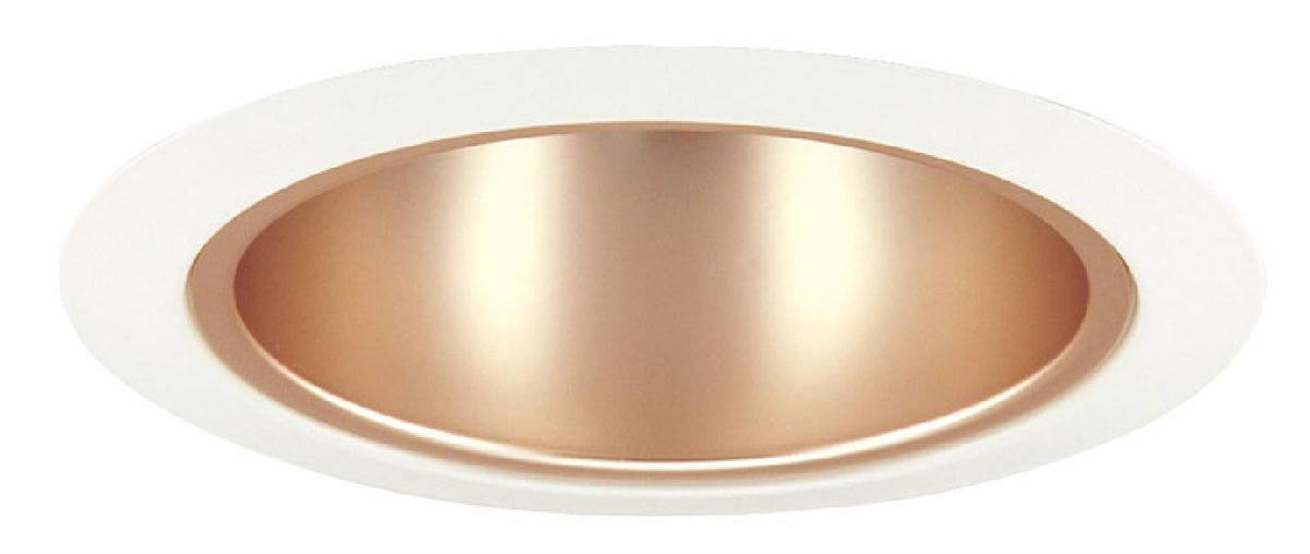 Juno Recessed Lighting 276WHZ-WH (276S WHZWH) 5" Line Voltage Shallow Cone, Wheat Haze Reflector, White Trim