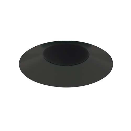 Juno Aculux 2DBV BD BLFM Recessed Lighting 2" Round Regressed Beveled Flush Mount Pinhole, Black Trim
