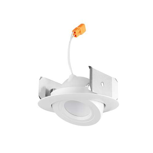 Juno 4RLA G2 06LM 27K 90CRI WFL 120 FRPC WH Recessed Lighting Adjustable 4" LED Retrofit Trim 2700K, 90 CRI 750 lumens, Wide Flood, White Finish, Less Medium Base Socket Adapter