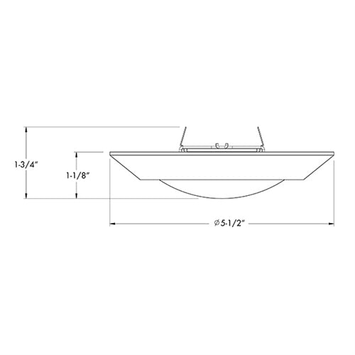 Juno Recessed Lighting 4RLS-927-6-WH Downlight 4" LED Retrofit Surface Mount Trim 2700K, 600 lumens, 90 CRI, White Finish