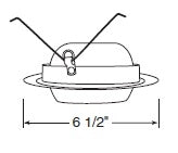 Juno Recessed Lighting 529-SC (529 SC) 5" Line Voltage Eyeball Trim, Satin Chrome Trim