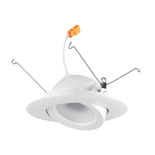 Juno Recessed Lighting 5RLA-927-6-N-WH 5" LED Retrofit Trim 2700K, 90 CRI 634 lumens, Narrow Flood, White Finish, Less Medium Base Socket Adapter