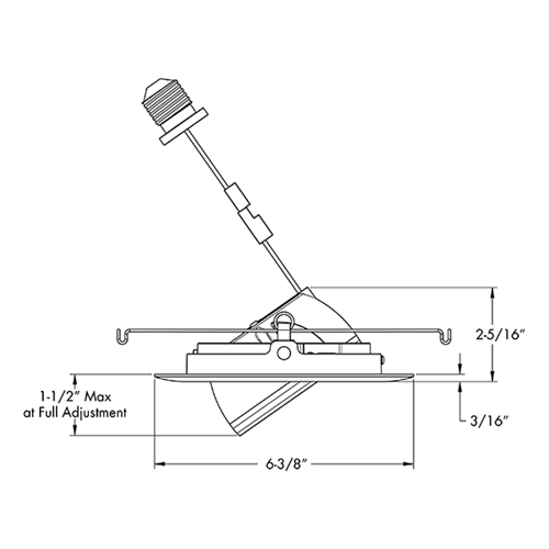 Juno Recessed Lighting 5RLAG2-930-6-W-WH 5" LED Retrofit Trim 3000K, 90 CRI 750 lumens, Wide Flood, White Finish, Less Medium Base Socket Adapter