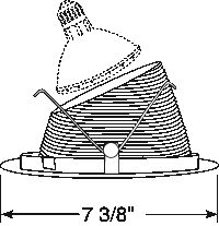 Juno Aculux Recessed Lighting 635B-SC 5-5/8" Low Voltage Angle-Cut, Black Baffle, Satin Chrome Trim