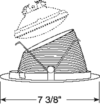 Juno Aculux Recessed Lighting 635B-WH 5-5/8" Low Voltage Angle-Cut, Black Baffle, White Trim