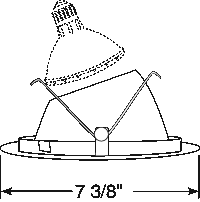 Juno Aculux Recessed Lighting 638HZ-WH 5-5/8" Low Voltage Angle-Cut Cone, Haze Alzak Reflector, White Trim