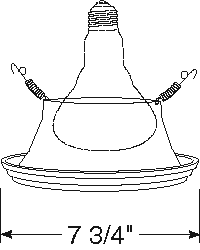 Juno Recessed Lighting 9702 (9702) 6" LED, Line Voltage, Luminous Frosted Collar Trim, White Trim