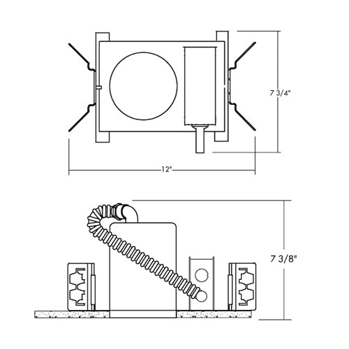 Juno Recessed Lighting APT1 (APT1) 4" New Construction Line Voltage Housing CCEA Approved