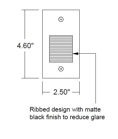 Juno HNLS11 RECT MVOLT LT 30K ZT WL BSS Pathfinder Rectangular LED Night or Step Light, 120-277V, Long Throw Distribution, 3000K Color Temperature, 0-10V, Wet Location, Brushed Stainless Steel