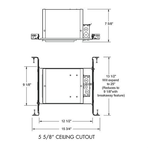 Juno Recessed Lighting IC1420LEDG4-41K-U 5" LED New Construction IC Type Housing 1400 Lumens, 4100K Color Temperature, Universal 120-277V Driver