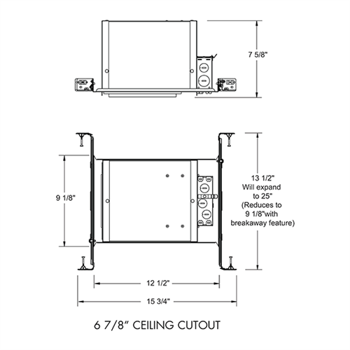 Juno Recessed Lighting IC1422LEDG4-3K-1 6" LED New Construction IC Type Housing 1400 Lumens, 3000K Color Temperature, Dedicated 120V Driver