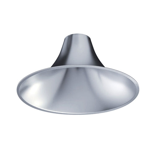 Juno Recessed Lighting L600HW-PTL-FM 6" LED Hyperbolic Trim, Open Reflector, Wide Distribution, Pewter Specular Low Iridescent Alzak Finish, Flush Mount