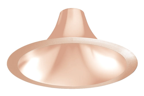 Juno Recessed Lighting L600HW-WT 6" LED Hyperbolic Trim, Open Reflector, Wide Distribution, Wheat White Low Iridescent Alzak Finish