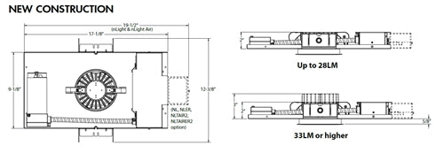 Juno LLP4 28LM 35K MVOLT G4 90CRI EZ1 HW BD Indy 4" Round Low Profile New Construction LED Housing,3500K, 120-277V, Gen 4, 90 CRI, eldoLED 0-10V ECOdrive Linear Dim to 1%, Hyperbolic Wide Trim, Black Diffuse Finish