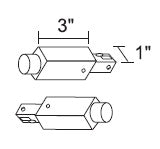 Juno Track Lighting R49BZ (R49 BZ) Trac Lites Track Continuation Kit, Bronze Color