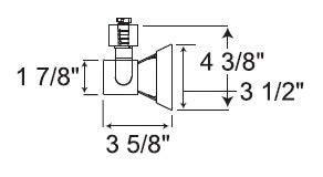 Juno Track Lighting R531WH (R531 WH) Trac Lites Flared Gimbal Line Voltage 50W PAR20 White Color