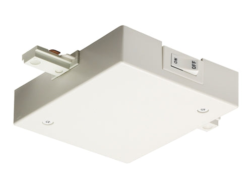 Juno Track Lighting RCLF21WH (RCLF21 WH) Trac Lites Current Limiting Feed, 1 Circuit, In-Line Feed White Color