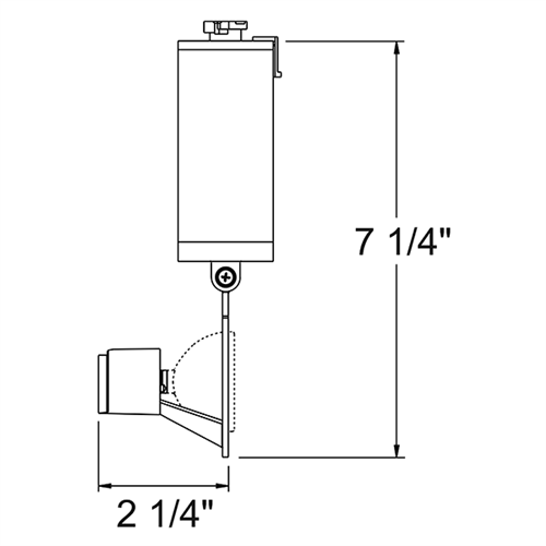 Juno Track Lighting T1016V-SL (T1016 V SL) Trac Master Low Voltage Vertical Gimbal16 MR16 LED-Compatible Lampholders, Silver Finish