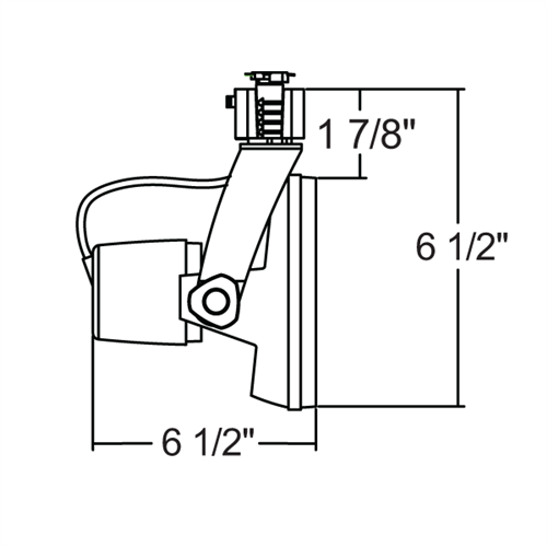 Juno Track Lighting T1031SG-WH (T1031S GU24 18W WH) Die Cast Gimbal Ring Lampholder 18W PAR30S GU24 Twist & Lock Base, White Finish