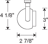 Juno Track Lighting T165WH Orb - Low Voltage 50W MR16, White Color