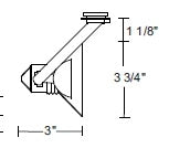 Juno Track Lighting T227BL (T227 BL) Flyback - Low Voltage 50W MR16, Black Color