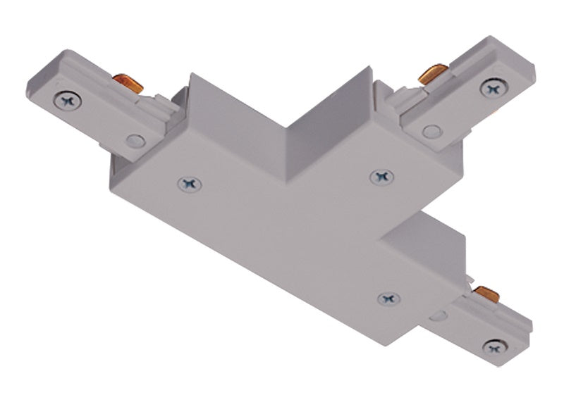 Juno T25F SL Trac Lighting Trac Master T Connector for Outlet Box Feed, Silver Finish