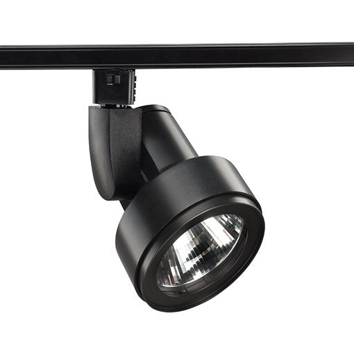 Juno Track Lighting T254LG2-3KNBL Cylindra 15W LED 3000K, 80 CRI, Narrow Flood Beam Spread, Black Finish