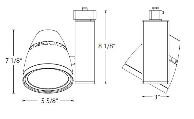 Juno T267L G2 40K 90CRI PDIM SP BL Track Lighting Connix II 52W Dimmable LED Light, Generation 2, 4000K Color Temperature, 90 CRI, Spot, Black