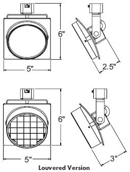 Juno Track Lighting T271L27HCFWH Arc 13W Dimmable LED Track Fixture 2700K, Flood, White Finish