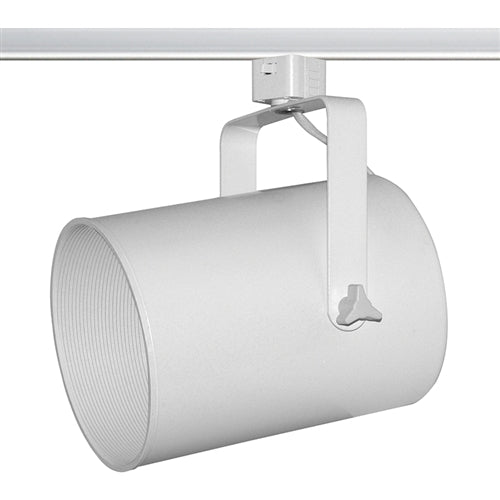 Juno Track Lighting T317W-WH (T317 WHB WH) Flat Back Cylinder - Line Voltage 120W BR40/150W PAR38, White Baffle, White Color