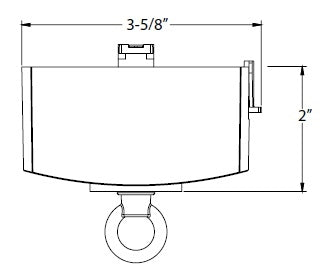 Juno Track Lighting T31SL (T31 SL) Trac Master Pendant Adapter Silver Color