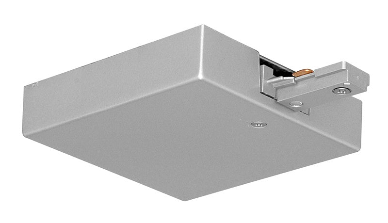 Juno T36 RP SL Trac Lighting Trac Master T Bar End Feed Opposite Polarity, Silver Finish