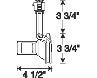 Juno Track Lighting T435WH (T435 WH) Wire Form - Line Voltage 75W PAR30, White Color
