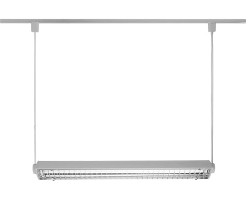 Juno Track Lighting T5C42SL (T5C 4FT SL) T5HO Suspended Cable Mount 2-Lamp Fluorescent Wall Washer 54W, Silver Color