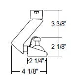 Juno Track Lighting T805WH (T805 WH) Slant Gimbal Ring - Low Voltage 50W MR16, White Color
