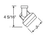 Juno Track Lighting T841SL (T841 SL) Cylindra - Low Voltage 20-50W MR16, Silver Color