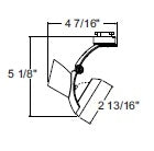 Juno Track Lighting T863BL (T863 BL) Mamba - Line Voltage 35-75W PAR30, Black Color